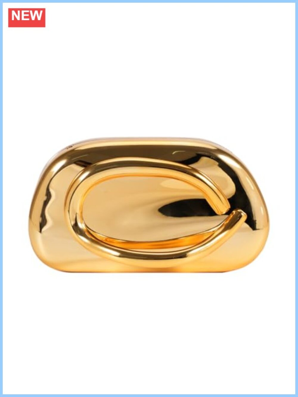 Acrylic Clutch Purse Evening Bag Metal Handle Crossbody Wedding Party